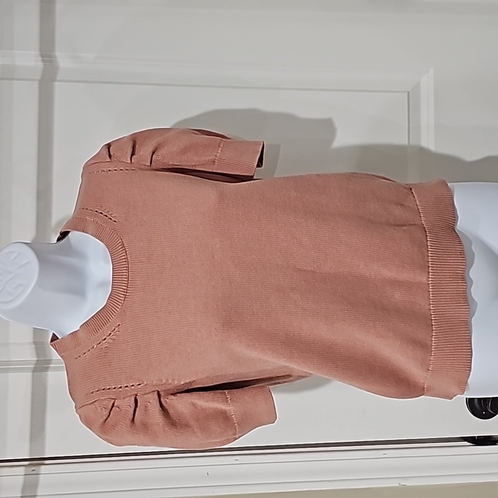 BANANA REPUBLIC Pink Short Sleeve Knit Sweater